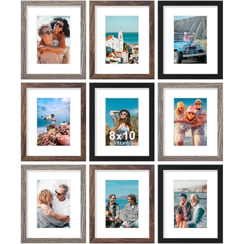 8x10 Picture Frames Set of 9 (9 Count)