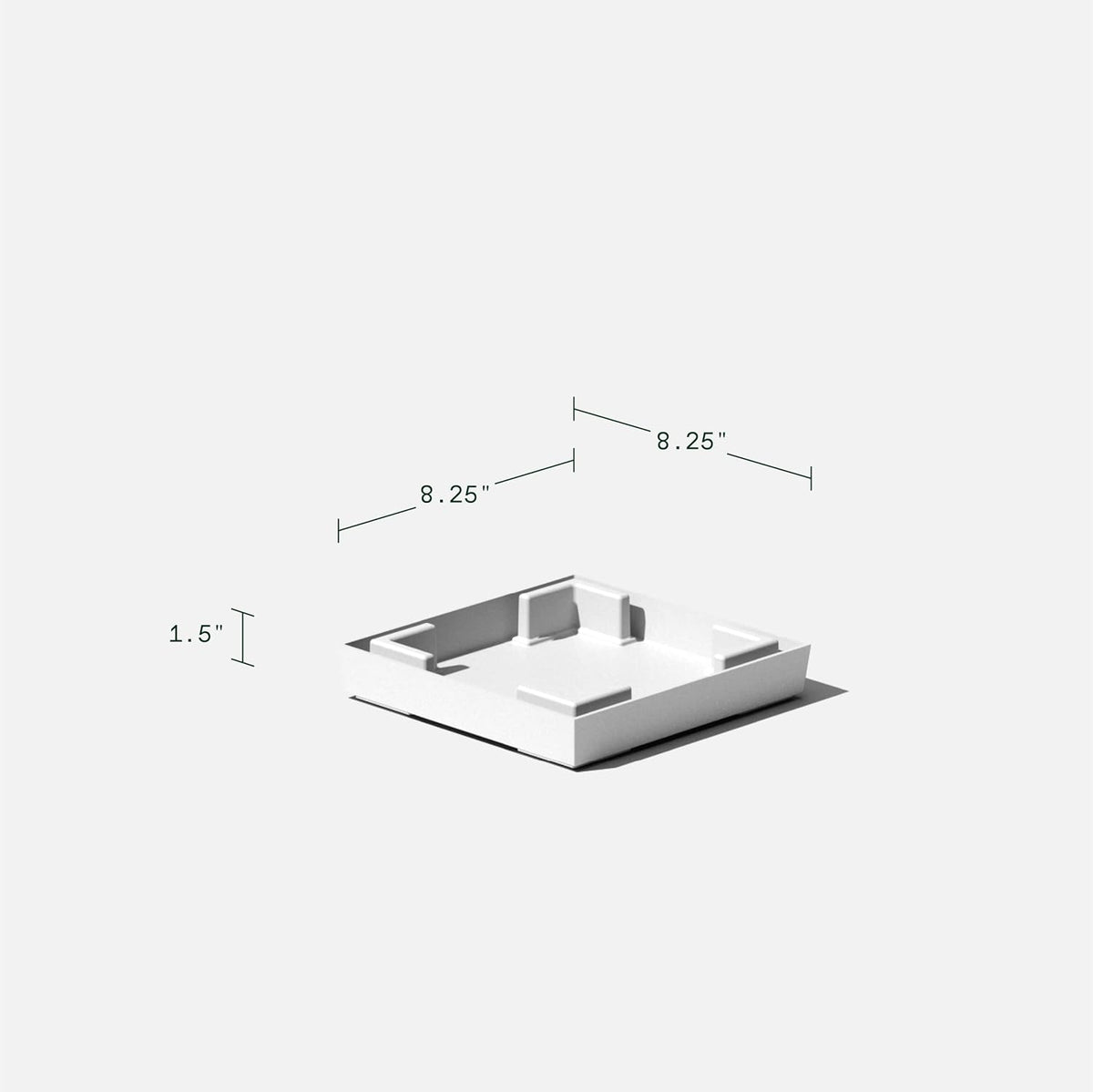 Veradek V-Resin Indoor/Outdoor Taper Planter (White, 26 inch - 2 Pack with 2 Saucer Trays)