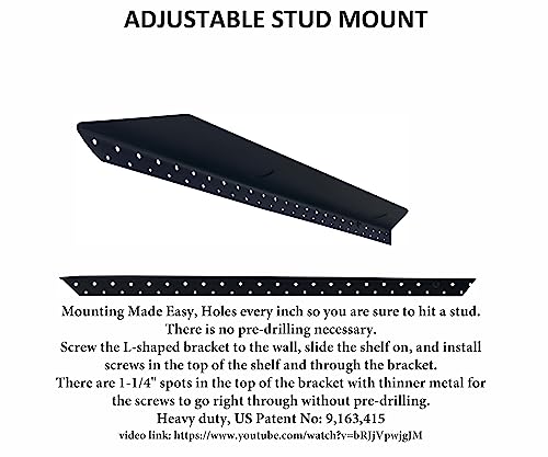 x2 18 Inch Wooden Floating Shelves for Wall (2 Count)