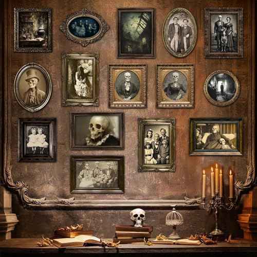15 Halloween Gothic Creepy Skull Photos Haunted Horror Picture Frame