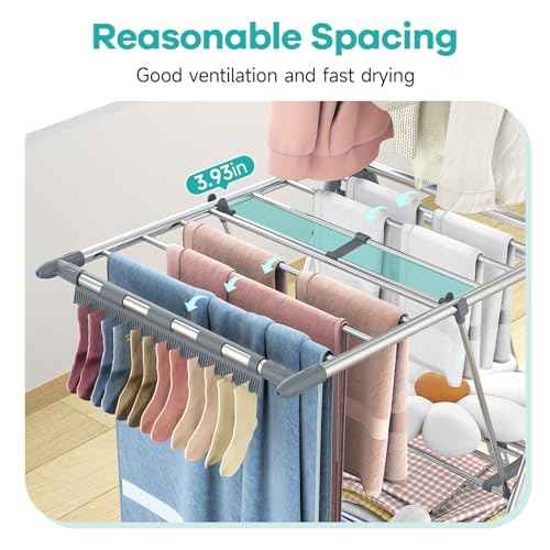 Clothes Drying Rack with High Hanger