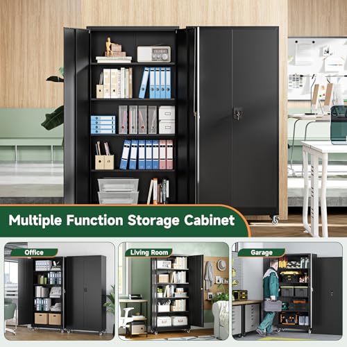 Metal Garage Storage Cabinets with Wheels