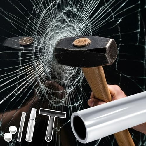 Security Safety Shatterproof Window Film 8 Mil Clear 23.6x78.7in