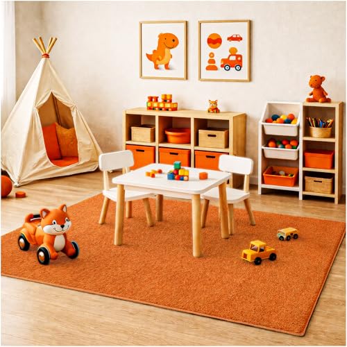 Soft & Colorful 11' Round Kids Classroom Area Rug