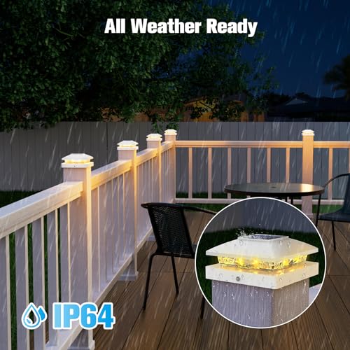 4x4 Solar Post Cap Lights (6 Count)