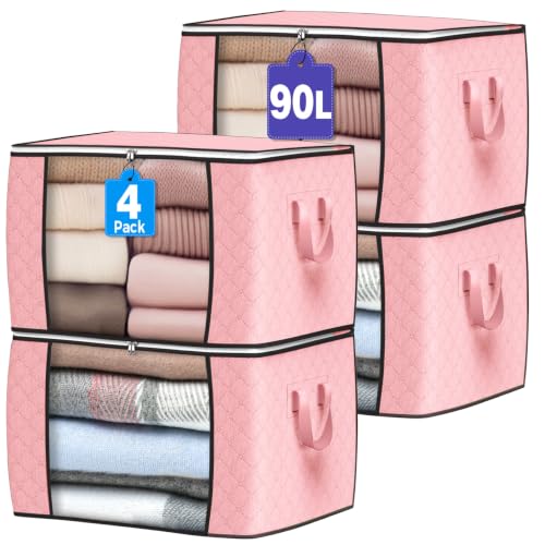 90L Large Storage Bags (4 Count)