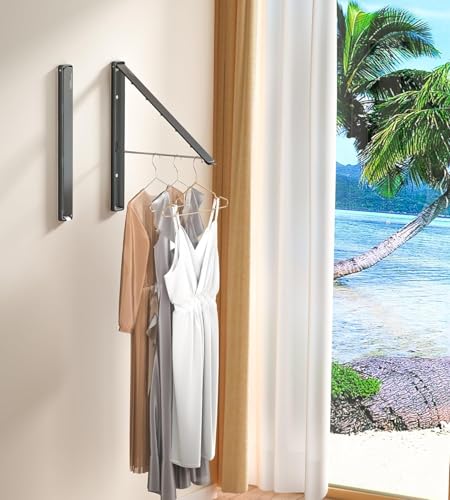 Clothes Drying Rack Wall Mounted (2 Count)