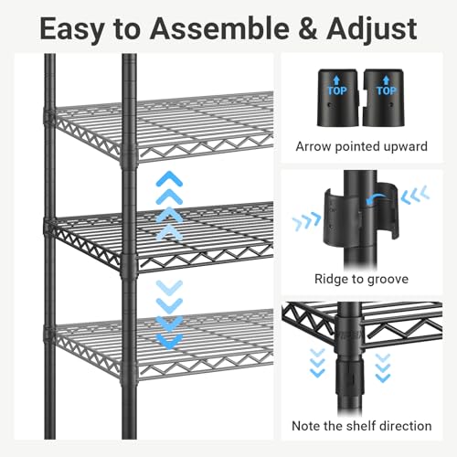V7C Portable Closet for Hanging Clothes Heavy Duty Rack with Cover