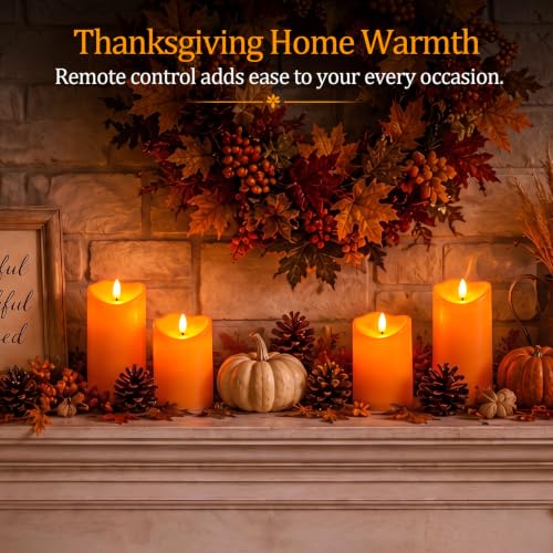 Halloween Orange Waterproof LED Candles