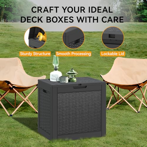 31 Gallon Outdoor Storage Box 2 Pack All