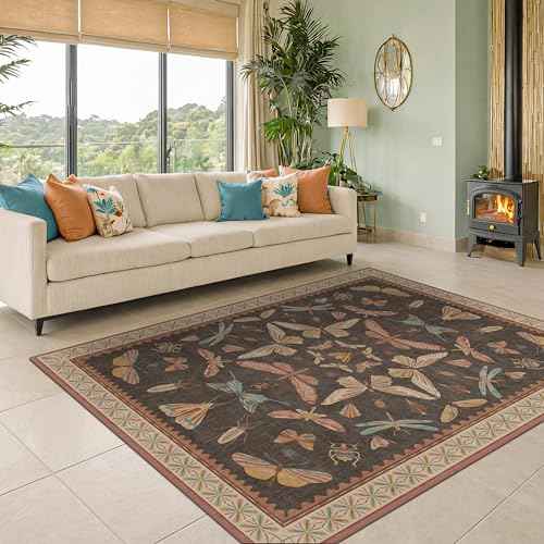 Washable Living Room Area Rug 5x7 (35 Sq Ft)