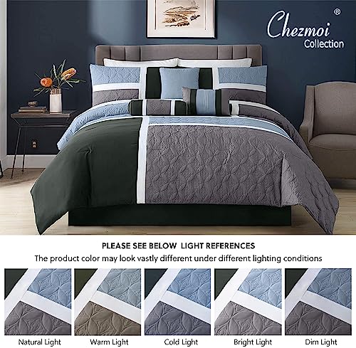 Upland 7 Piece Quilted Patchwork Comforter Set