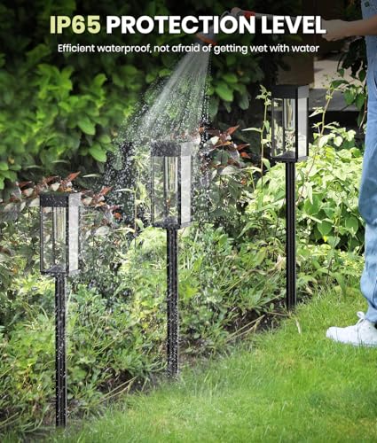Bright Solar Pathway Lights Outdoor (6 Count)