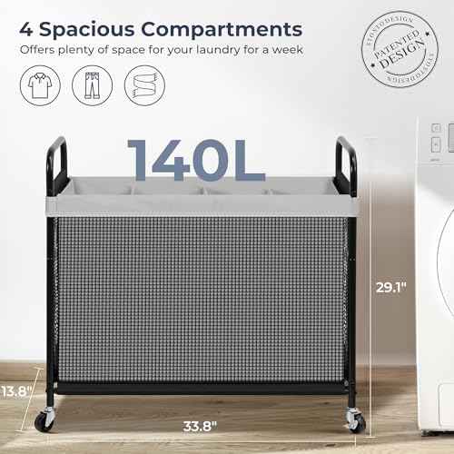 Laundry Hamper 4 Section