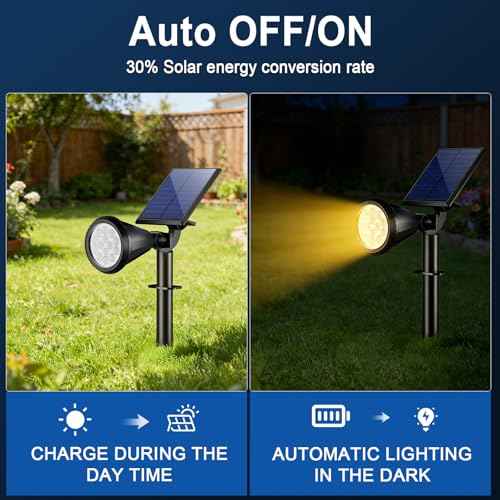 Solar Lights Outdoor Waterproof Flag Spotlights 10 Pack (10 Count)