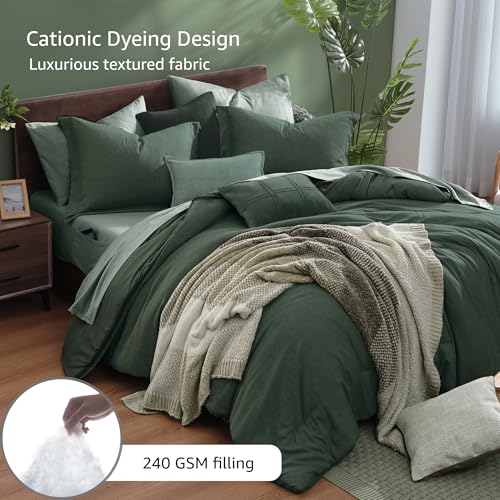 Full Size Comforter Set Deep Forest 7 Pieces Bed in a Bag