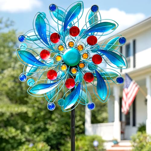 Solar Wind Spinner with Glass Ball