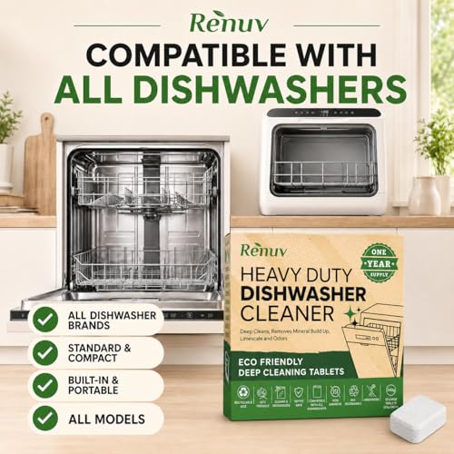 Dishwasher Cleaner + Garbage Disposal Cleaner (24 Count)