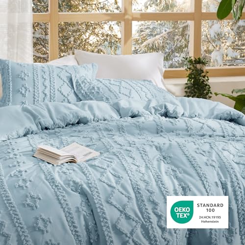 Tufted Boho Comforter Set Twin Size