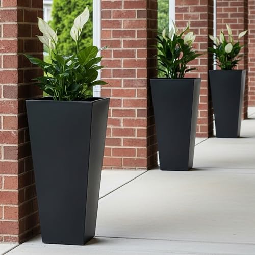 Garden Large 28 in.Tall Planters Set of 2 for Indoor and Outdoor (2 Count)