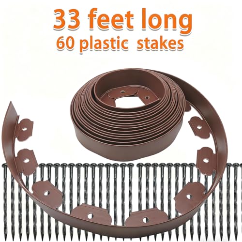 2" x 33FT Landscape Edging Kit with 60 Spikes