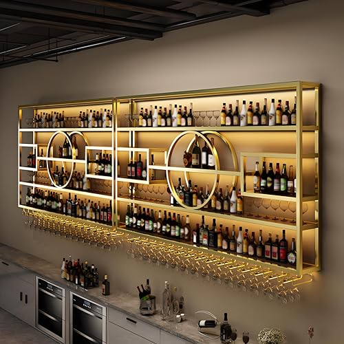 63in Large Wall Mounted Wine Rack