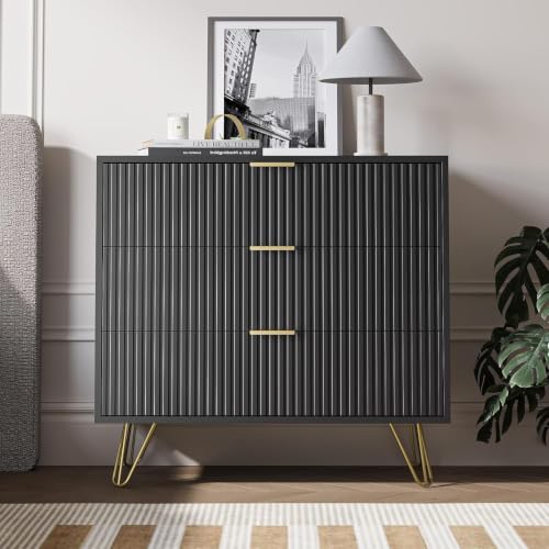 3 Drawer Nightstand Set of 2