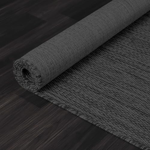 Washable Indoor Outdoor Rug 5x7 Weather Resistant Area Rugs Modern Solid for Porch Deck Balcony Backyard Patio Outside Carpet