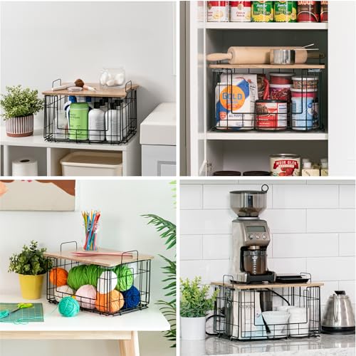 Wire Basket for Pantry Storage (2 Count)