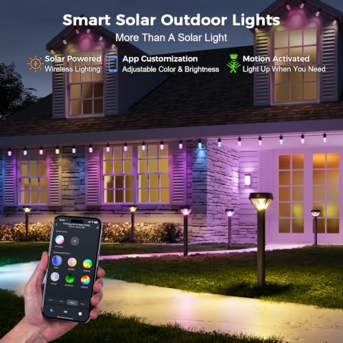Smart Solar Lights Outdoor Waterproof