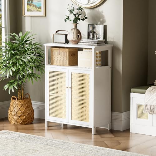 Rattan Bathroom Storage Cabinet