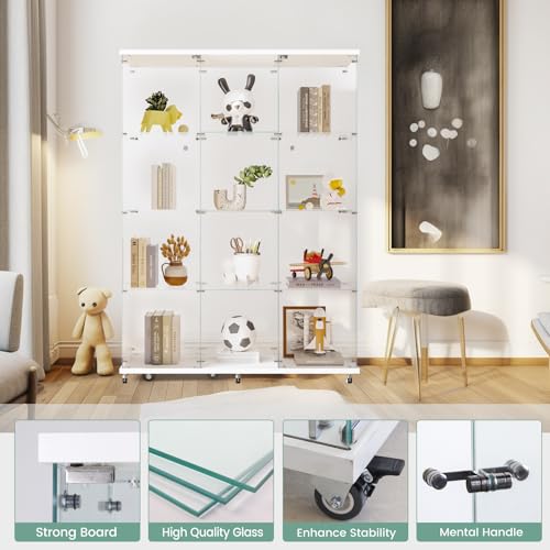 White Glass Display Cabinet
