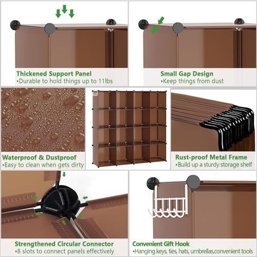 16 Cube Storage Organizer Cube Shelves Units Storage Cubes