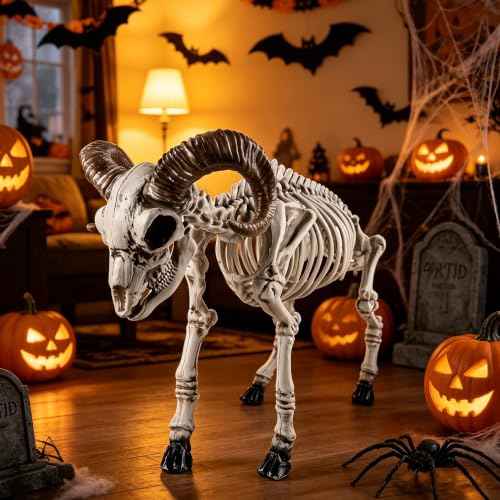 Halloween Skeleton Goat Decorations