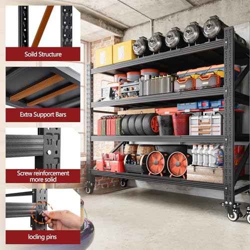 Garage Shelving with Wheels