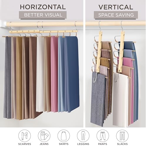 Pants Hangers Space Saving (4 Count)