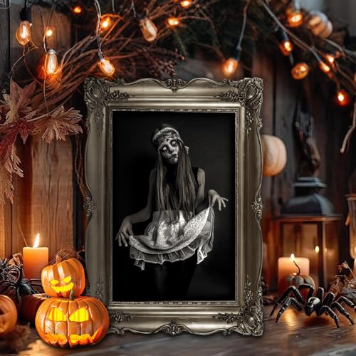15 Halloween Gothic Mansion Haunted Horror Picture Frames (15 Count)