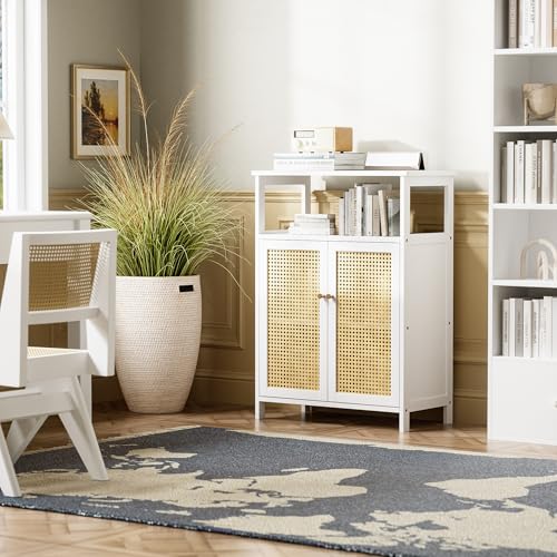 Rattan Bathroom Storage Cabinet