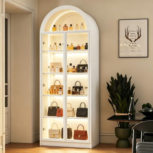 Wooden Curio Cabinet with Acrylic Glass Door