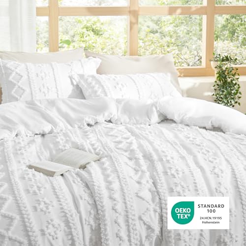 Tufted Boho Comforter Set Oversized Queen