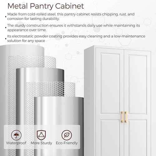 75" Kitchen Pantry Cabinet