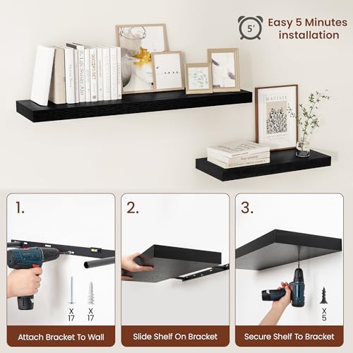 Floating Shelves for Wall 18x12” Set of 2 (2 Count)
