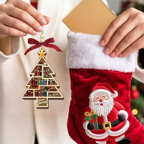Book Lover Christmas Ornaments 2026