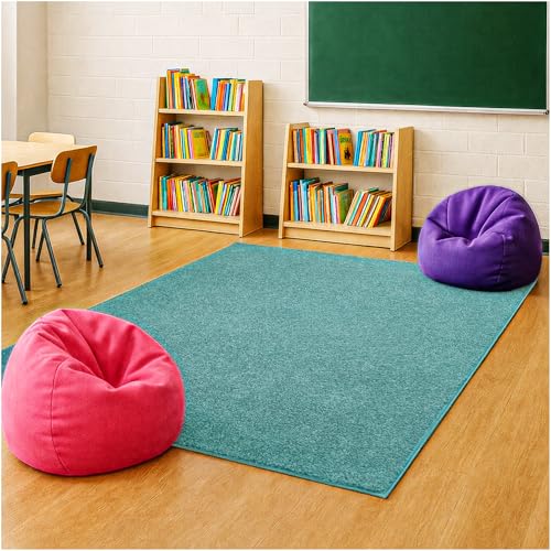 Soft & Colorful 4' x 4' Kids Classroom Area Rug