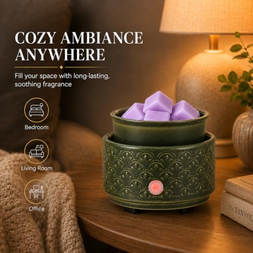 Green Ceramic Wax Melt Warmer 3