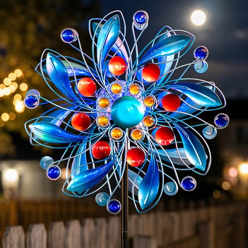 Solar Wind Spinner with Glass Ball
