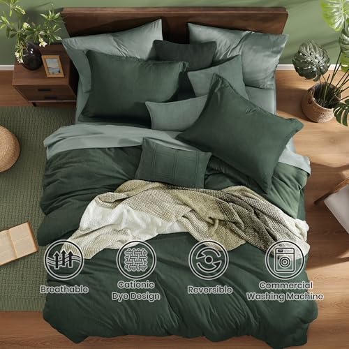 King Size Comforter Set Deep Forest 7 Pieces Bed in a Bag