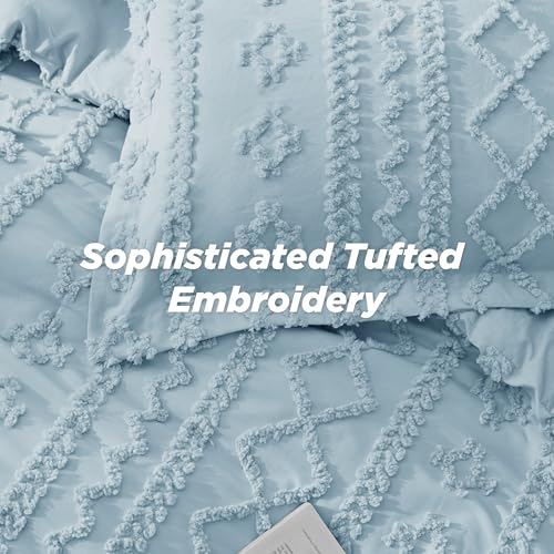 Tufted Boho Comforter Set Twin Size