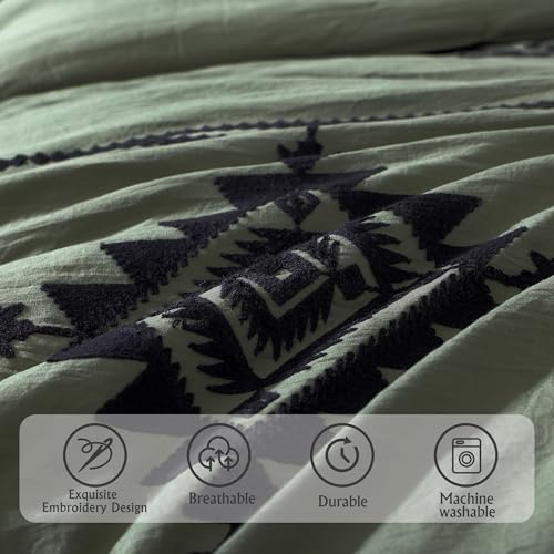 Embroidery Super King Plus Comforter Set 7 Pieces Bed in a Bag