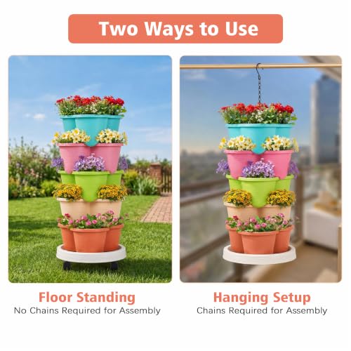 5 Tier Vertical Garden Planter (5 Count)